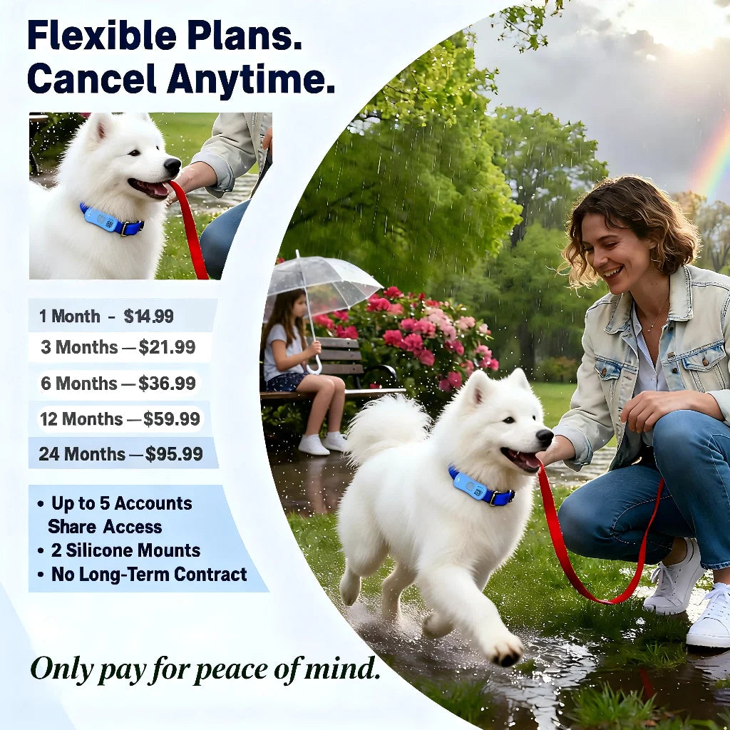 WANWAYTECH GPS Pet Tracker for Pets Real Time Tracking