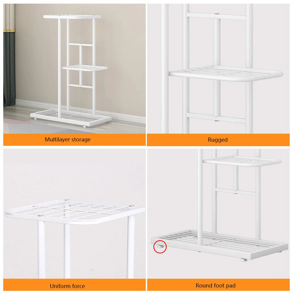 HobbyLane 7 Tier Metal Plant Stand for Indoor Outdoor Display