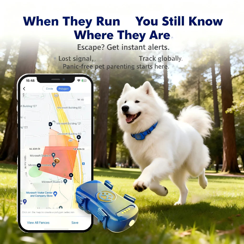 WANWAYTECH GPS Pet Tracker for Pets Real Time Tracking